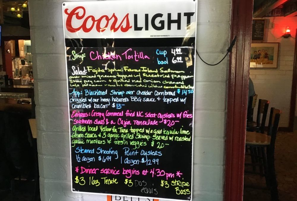 Dinner Specials 2/22/2020