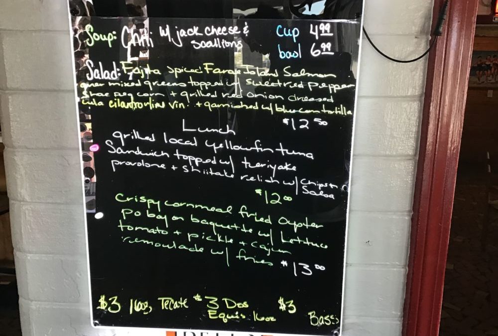 Lunch Specials 2/29/2020