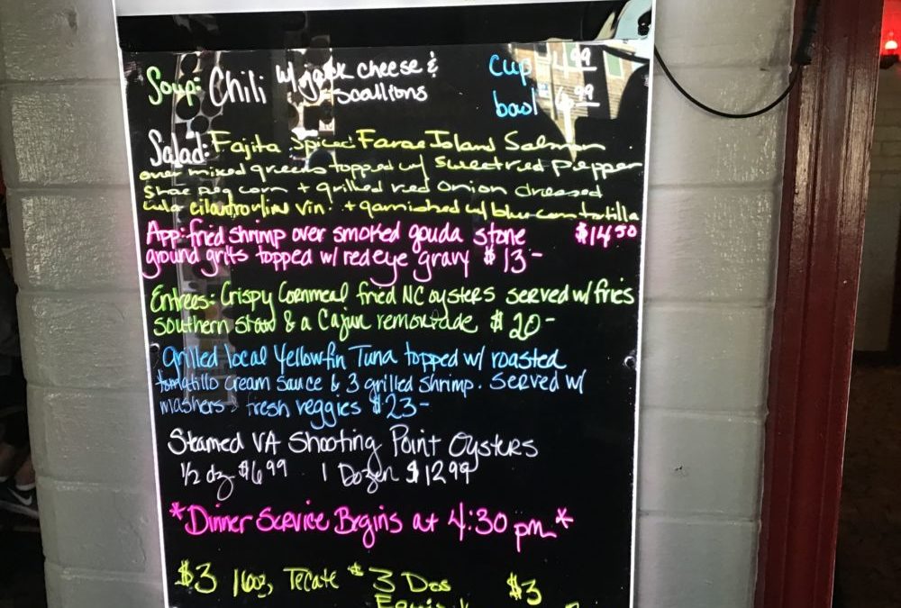 Dinner Specials 2/29/2020