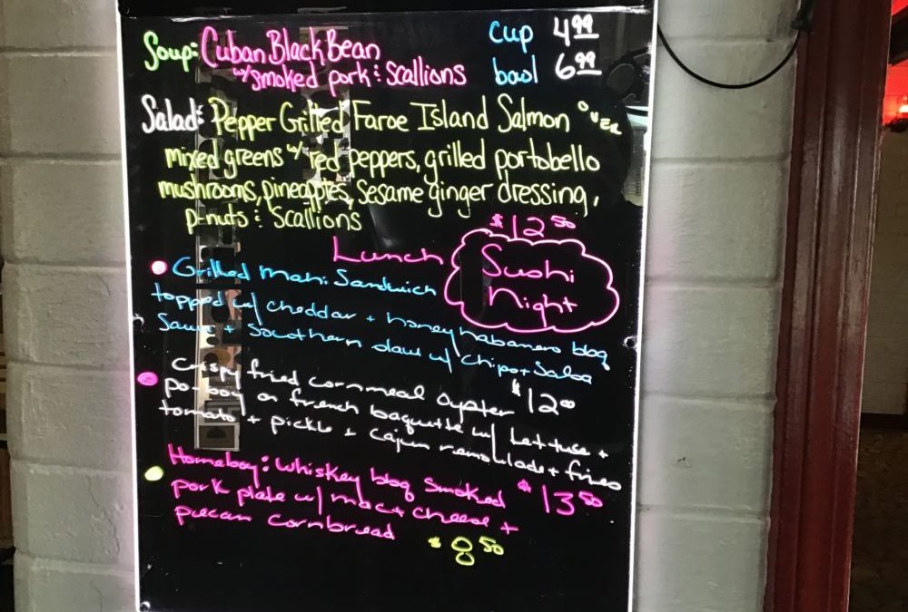 Lunch Specials 2/12/2020