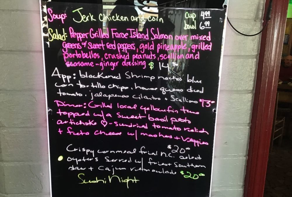 Dinner Specials 3/11/2020