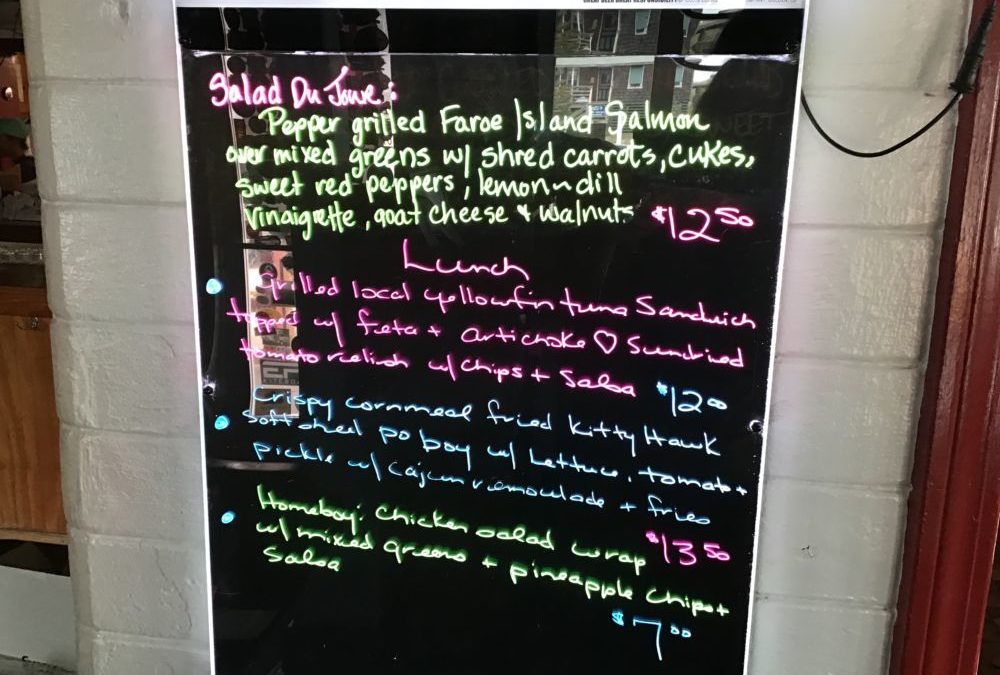 Lunch Specials 5/24/2020