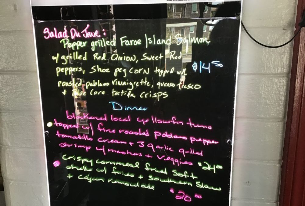 Dinner Specials 5/30/2020