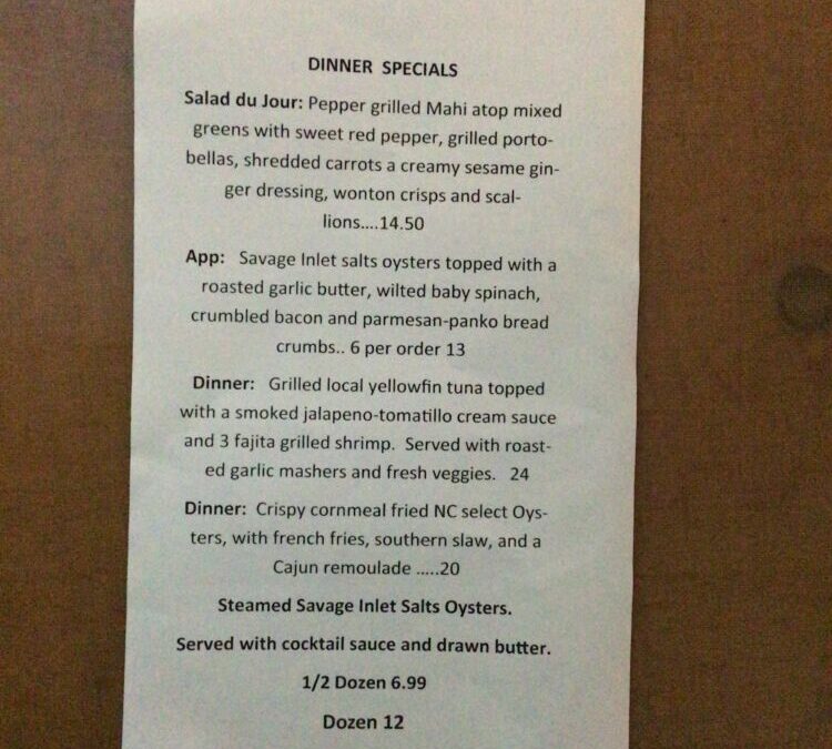 Dinner Specials