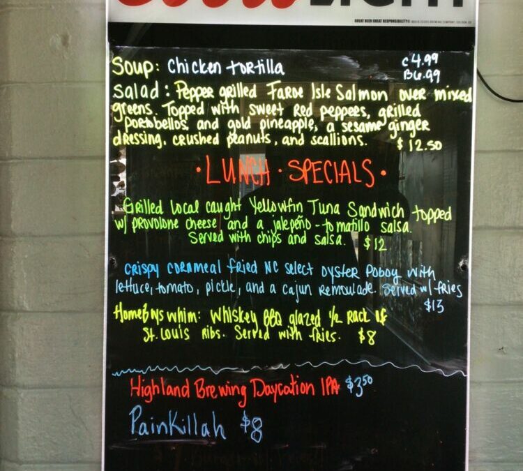 Wednesday Lunch Specials