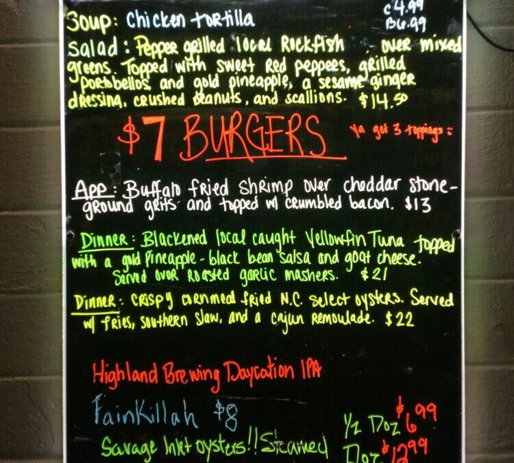 Monday Dinner Specials