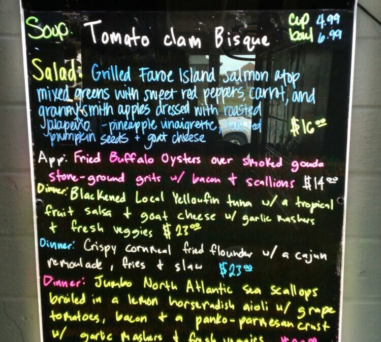 6/25 Dinner Specials