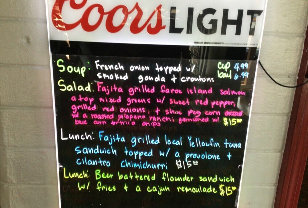7/21 Lunch Specials