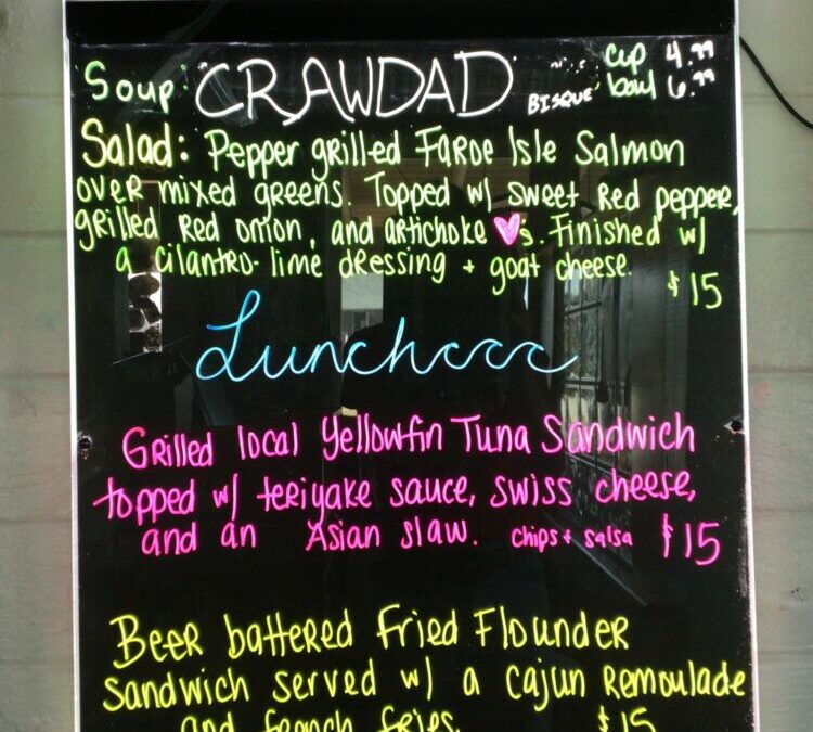 9/25 Lunch Specials