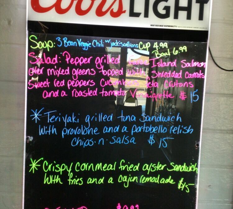 Last day lunch specials