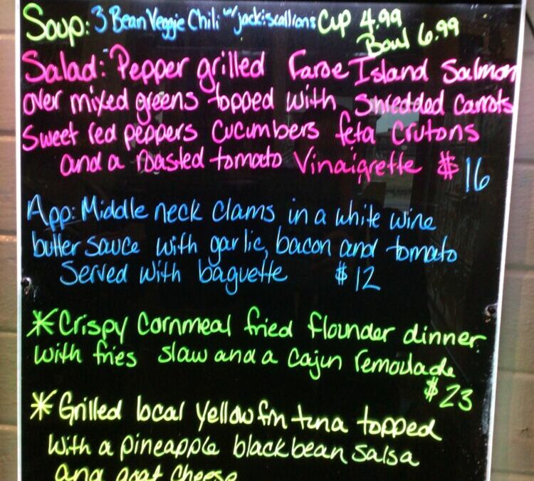 Last night dinner Specials