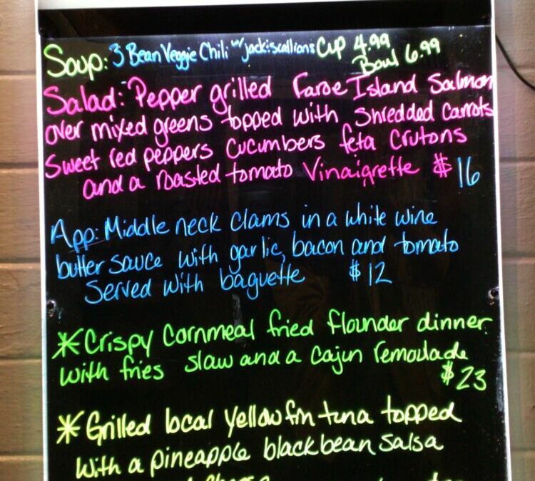 11/28 Dinner Specials