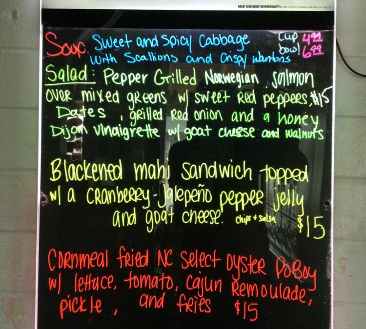 1/25 Lunch Specials