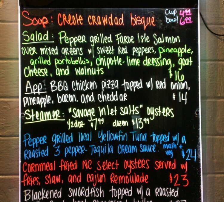 2/25 Dinner Specials