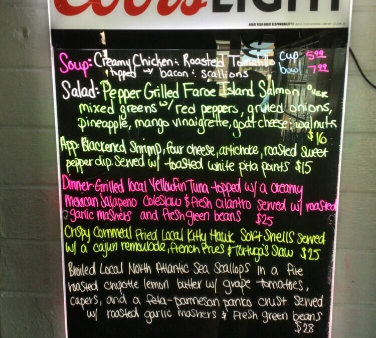 Dinner specials 5/20