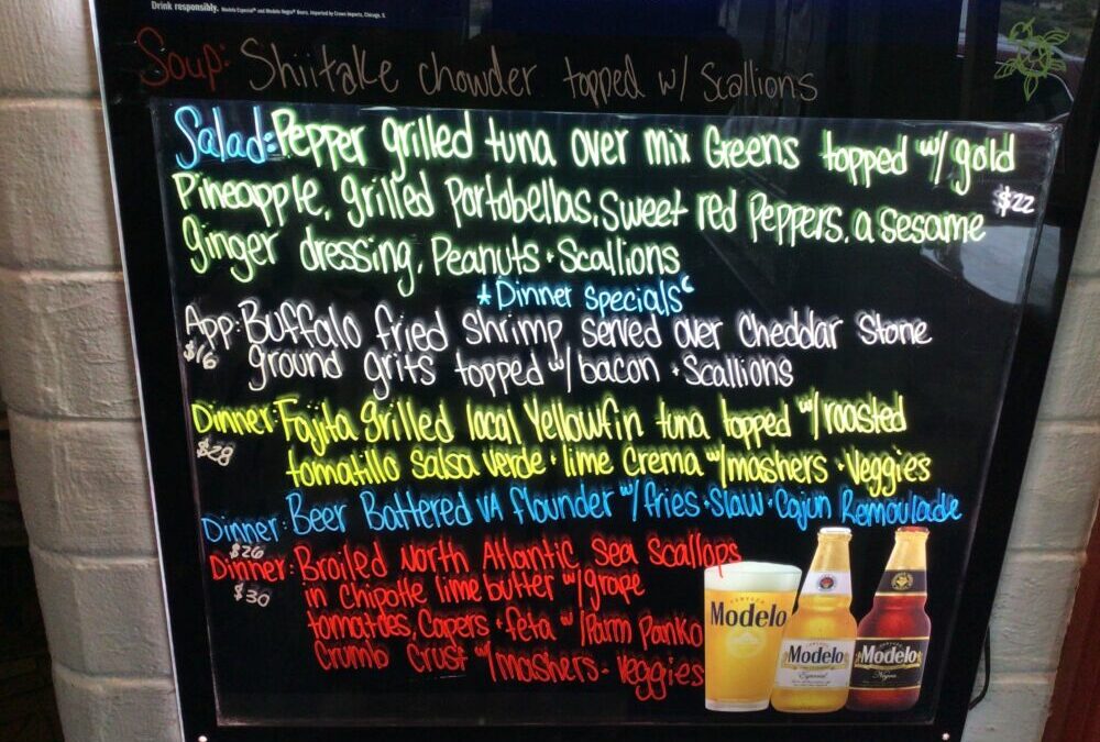 Dinner Specials 9/16/24